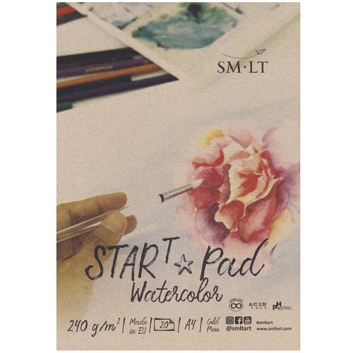 Blok akwarelowy Start Pad Watercolor SM-LT 240 g - A4, 20 arkuszy #1