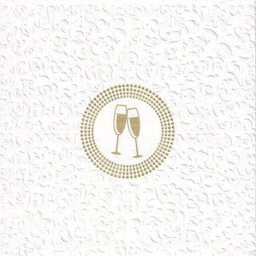 Serwetki ślubne tłoczone 33x33cm -  20szt #1