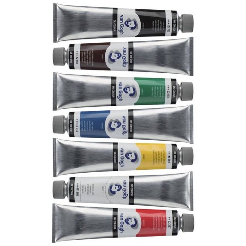 Farby olejne Talens Van Gogh 200ml x 7 kolorów #1