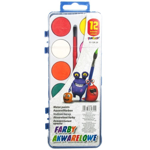 Farby akwarelowe 12 kol. Fun&Joy Titanum #2