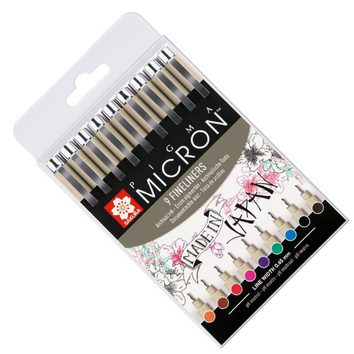 Zestaw cienkopisów Pigma Micron 05 - 9szt #1