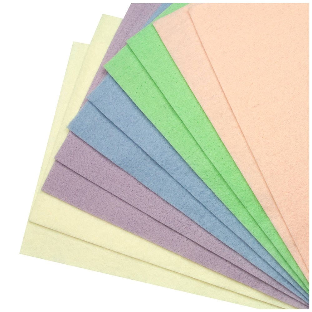 Filc dekoracyjny A4 10 ark pastelowych #1
