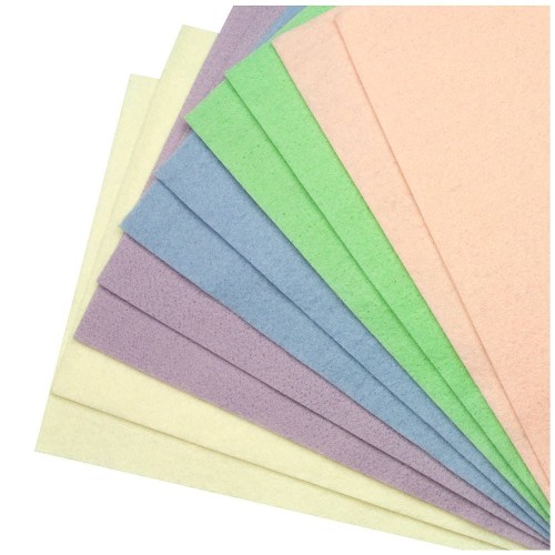 Filc dekoracyjny A4 10 ark pastelowych #1