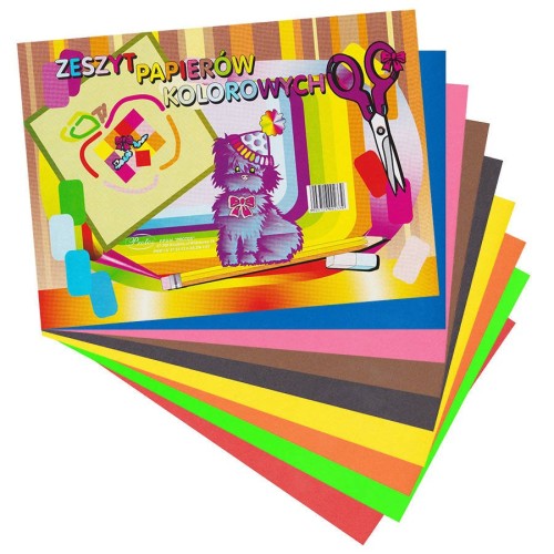 Zeszyt papierów kolorowych A5 #1