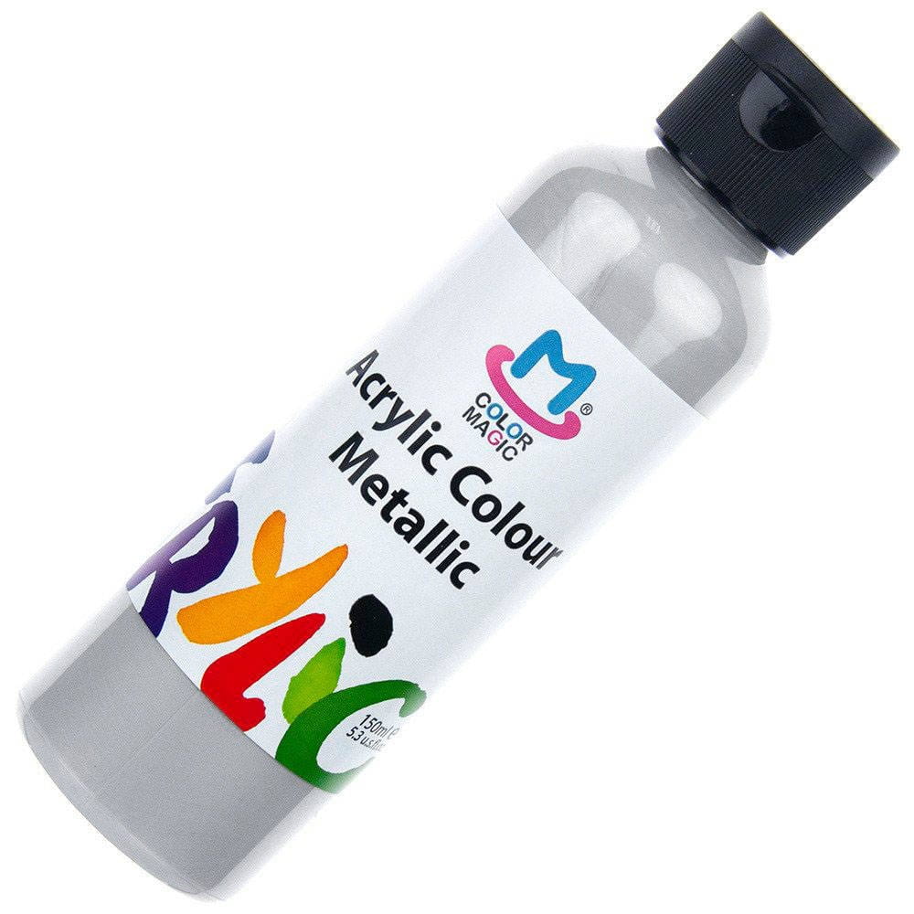 Farba akrylowa metaliczna Phoenix 150ml - Silver 120 #1