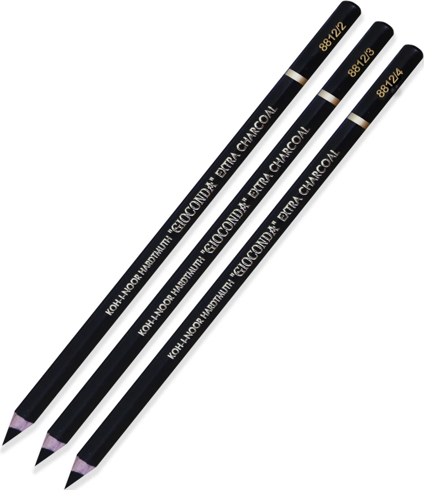 Zestaw czarnych węgli - trzy stopnie twardości Koh-I-Noor #1