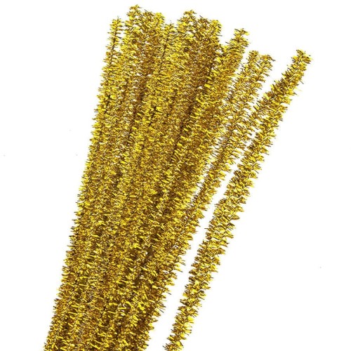 Druciki kreatywne brokatowe złote - 40szt #1