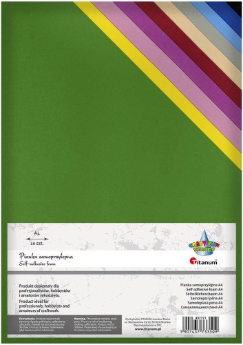 Pianka samoprzylepna A4 10 kolorów #2