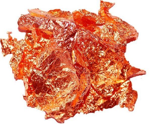 Folia do złoceń w płatkach 3g - miedziana #2