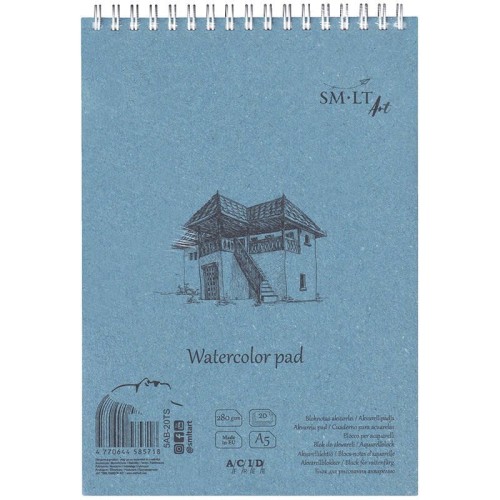 Blok akwarelowy na spirali A5 280g 20ark, SM-LT #1