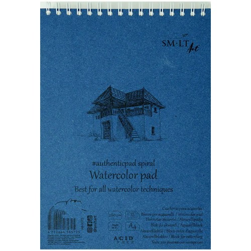 Blok akwarelowy na spirali A4 280g 35ark, SM-LT #1