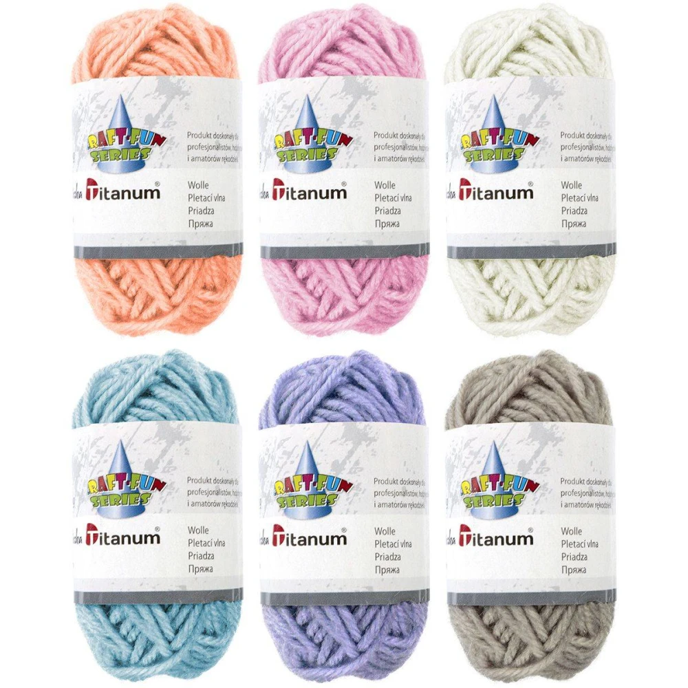 Włóczka 6x10g - kolory pastelowe #1
