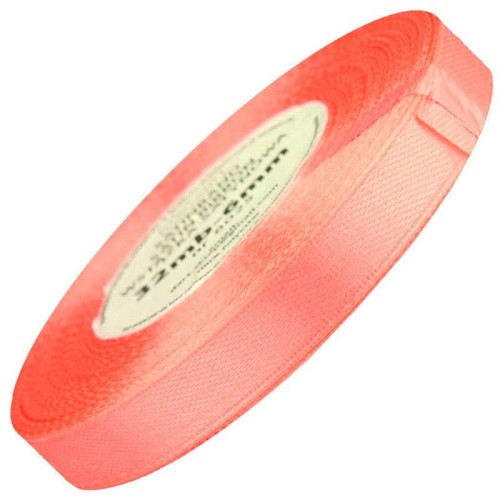Wstążka satynowa łososiowa 12mm - 32mb #1