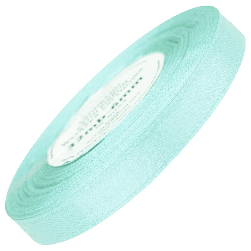 Wstążka satynowa miętowa 12mm - 32mb #1