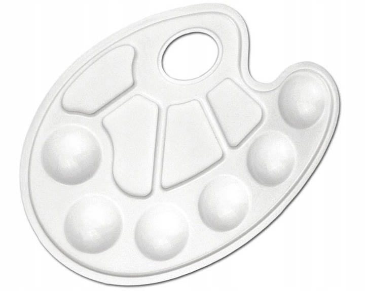 Zestaw malarski - sztaluga, podobrazia, farby, pędzle, paletka, kredki #8