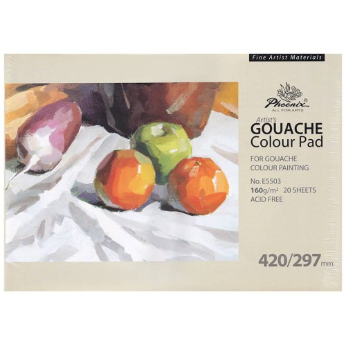 Blok do gwaszy Gouache Colour Pad Phoenix 160 g - A3, 20 arkuszy ecru #1