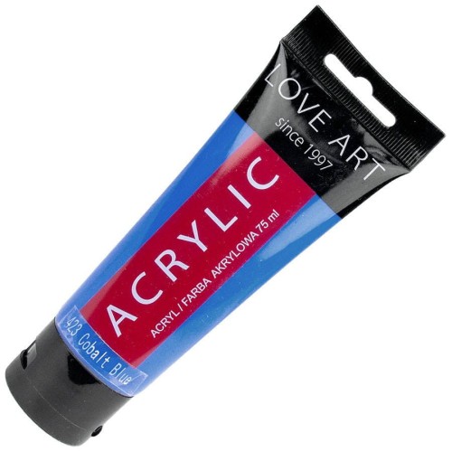 Farba akrylowa LOVEART 75ml - cobalt blue 423 - kobaltowa #1
