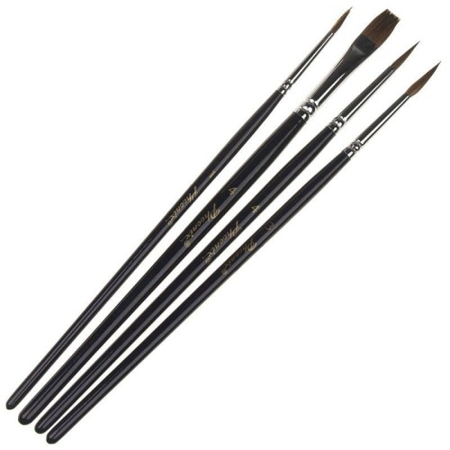 Zestaw pędzli z włosia łasicy Phoenix - 4 sztuki #1