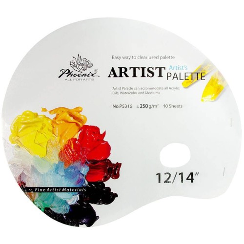 Paletki malarskie jednorazowe papierowe 250 g/m² - 12/14" - 10 arkuszy #1