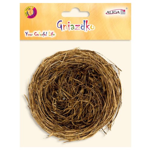 Gniazdko ze słomy sr. 7cm #1