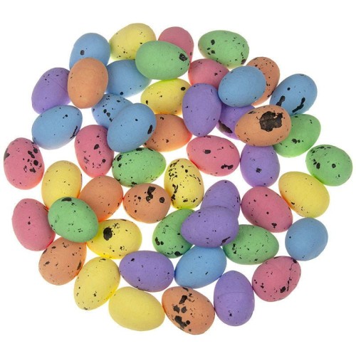 Jajka styropianowe kolorowe 2,5cm x 3cm - 36szt #1