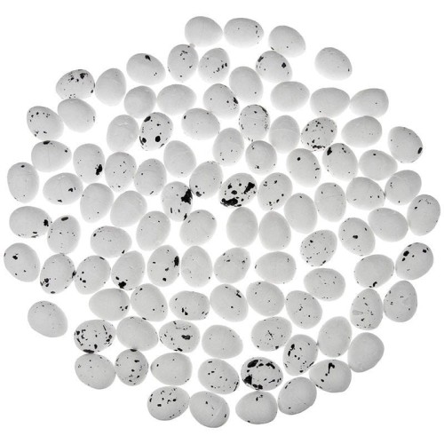 Jajka styropianowe białe 1,5cm x 1,8cm - 100szt #1