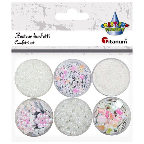 Zestaw dekoracyjny konfetti 6szt. #1