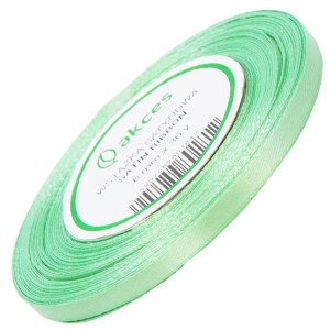Wstążka satynowa pistacjowa 6mm - 32mb #1