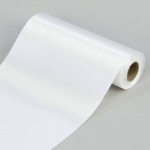 Wstążka satynowa do kokard 16cm - biała #2