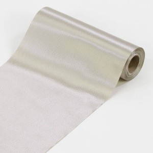 Wstążka satynowa do kokard 16cm - srebrna #2