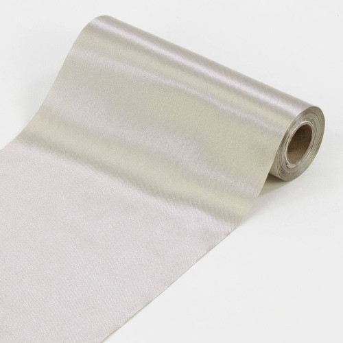 Wstążka satynowa do kokard 16cm - srebrna #2