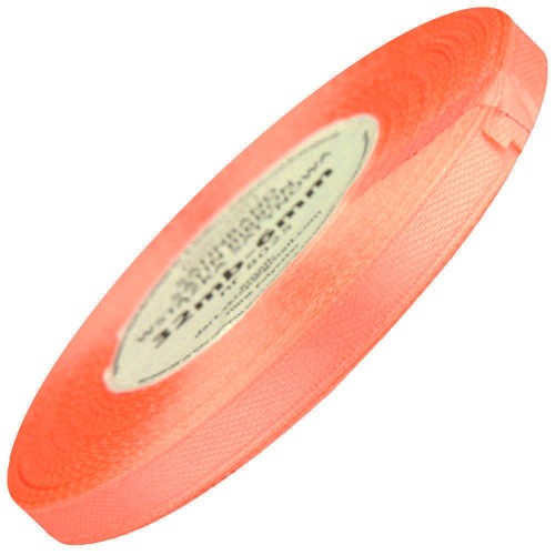 Wstążka satynowa łososiowa 6mm - 32mb #1