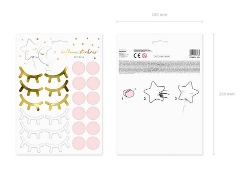 Naklejki dekoracyjne party Little Star - mix wzorów #2