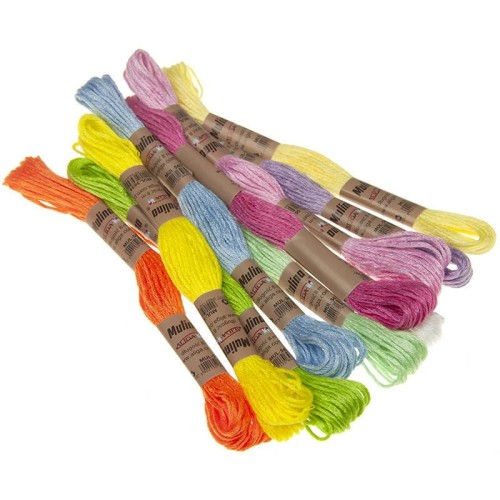 Mulina 8m - mix kolorów - 10szt #1