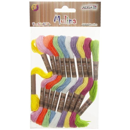 Mulina 8m - mix kolorów - 10szt #2