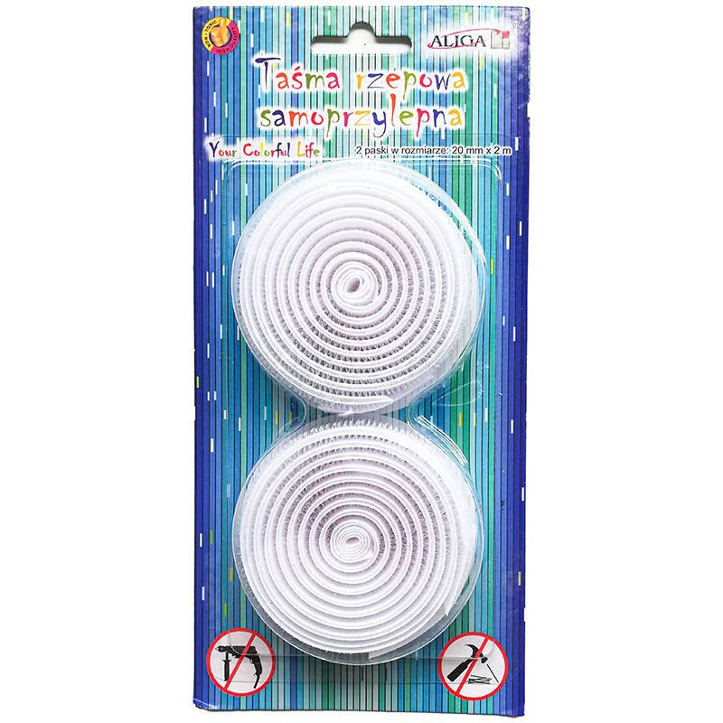 Taśma rzepowa samoprzylepna 2cm - 2m #1