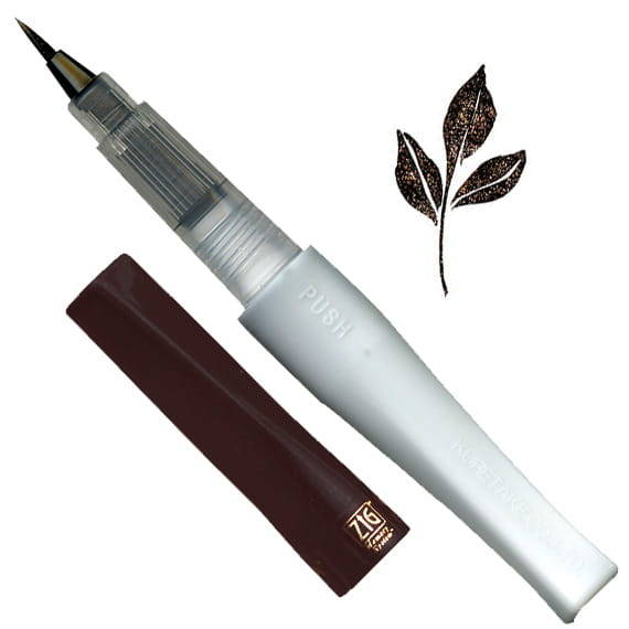 Pisak Wink of Stella Brush - Black - ZIG Kuretake czarny #1