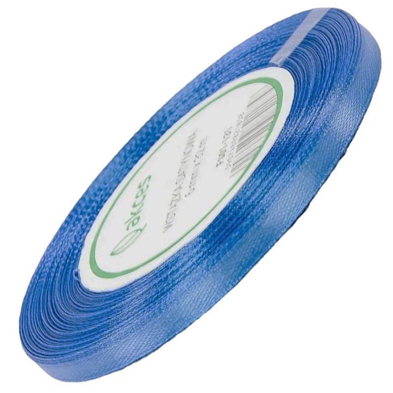 Wstążka satynowa błękitna 6mm - 32mb #1