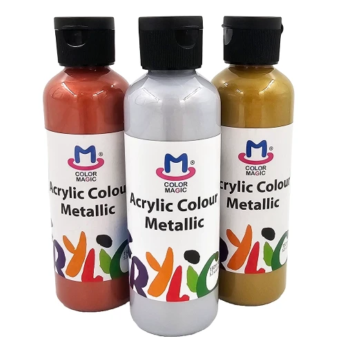 Zestaw farb akrylowych metalicznych Phoenix 150ml - 3szt #1