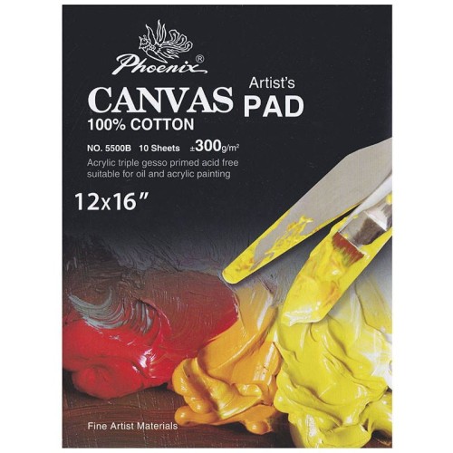 Płótno malarskie w bloku Phoenix 300g - 12x16, 10 arkuszy #1