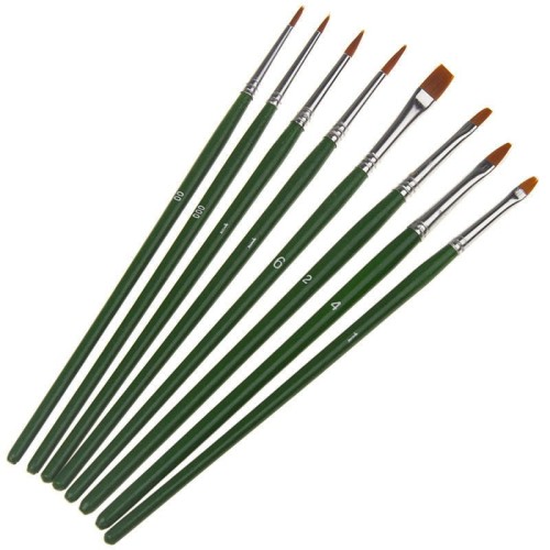 Zestaw pędzli do gwaszy Phoenix - 8 sztuk #1