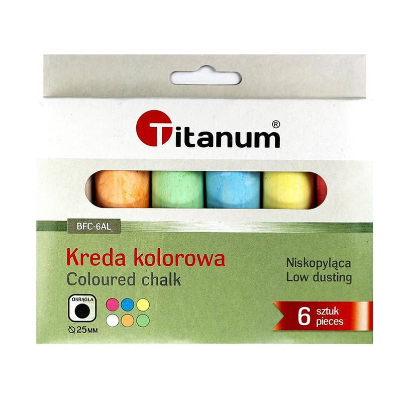 Kreda chodnikowa kolorowa 6 sztuk #1