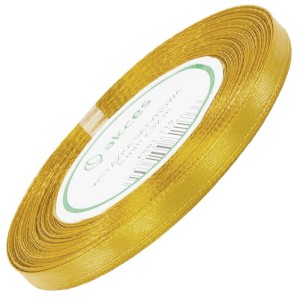 Wstążka satynowa Akces złota 6 mm, 32 m kolor 115 #1
