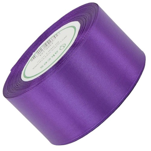 Wstążka satynowa fioletowa 50mm - 32mb #1