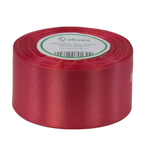 Wstążka satynowa koralowa 50mm - 32mb #1