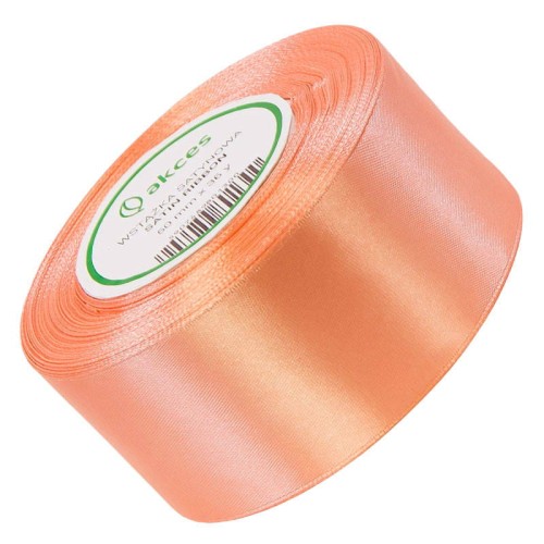 Wstążka satynowa łososiowa 50mm - 32mb #1