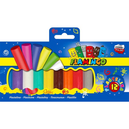 Plastelina Flamingo 12 kolorów #2