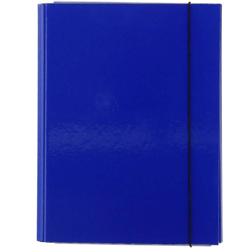 Teczka z szerokim grzbietem na gumkę VauPe niebieska skrzydłowa A4 #1