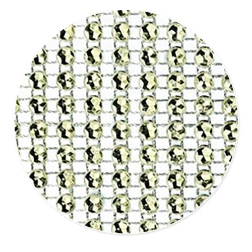 Taśma ozdobna z kryształkami 2szt. - Złota mata 12x12cm #2