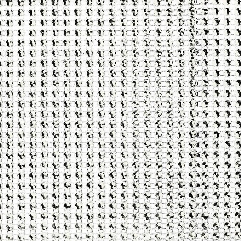 Taśma ozdobna z kryształkami 2szt. - Srebrna mata 12x12cm #3